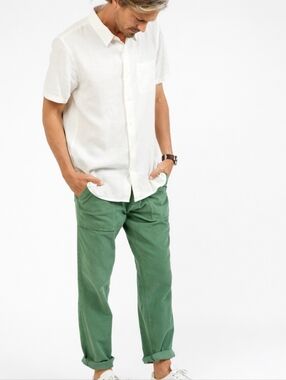 Outerknown Green Corduroy Westbound Utility Pants Size 30 Organic Cotton